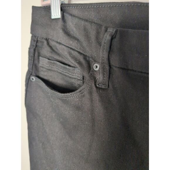 Good American Curve Straight never fade high rise black denim jeans 16 - Picture 9 of 10